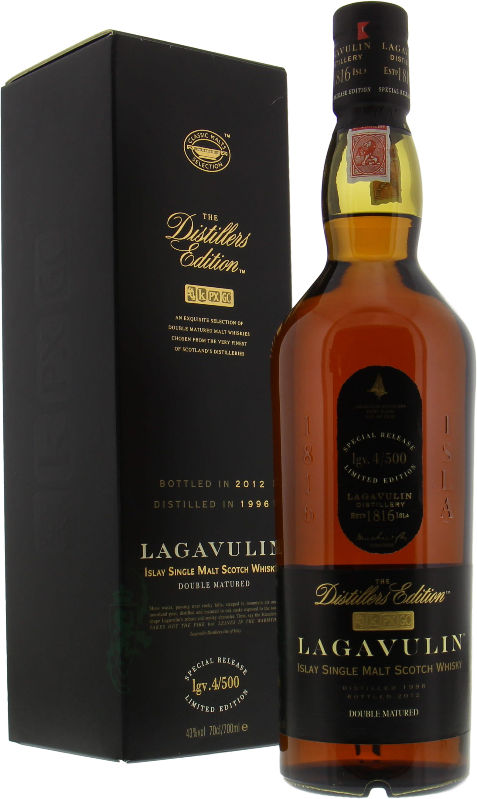 Lagavulin 1996 Distillers Edition lgv.4/500 43 1996; Best of Wines