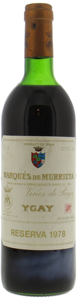 Marques de Murrieta - Ygay Reserva 1978