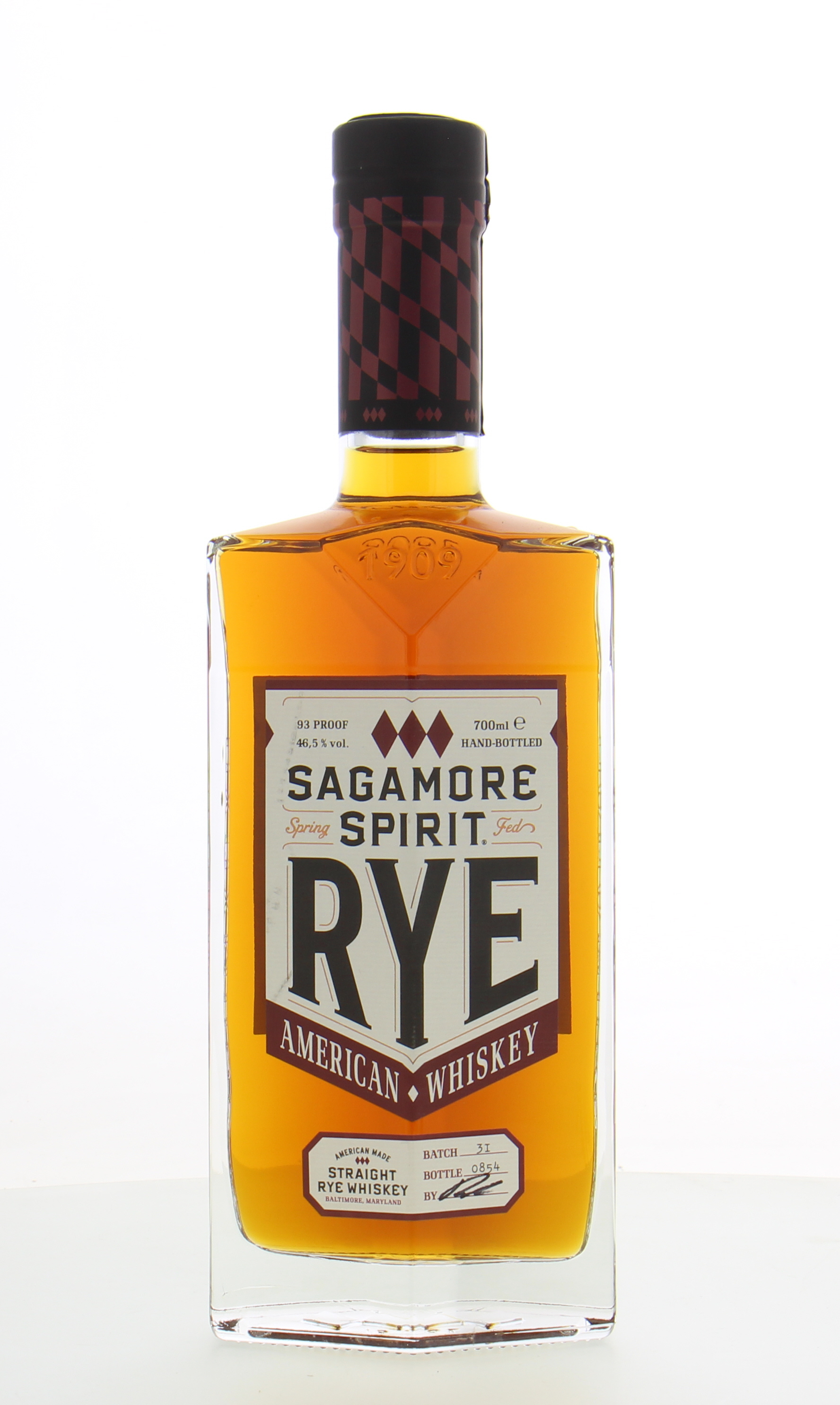 Sagamore Spirit Distillery American Rye Whiskey Batch 3I 46.5% NV ...